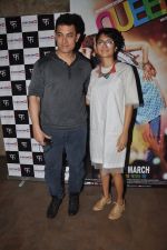 Aamir Khan, Kiran Rao at Queen Screening in Lightbox, Mumbai on 8th March 2014